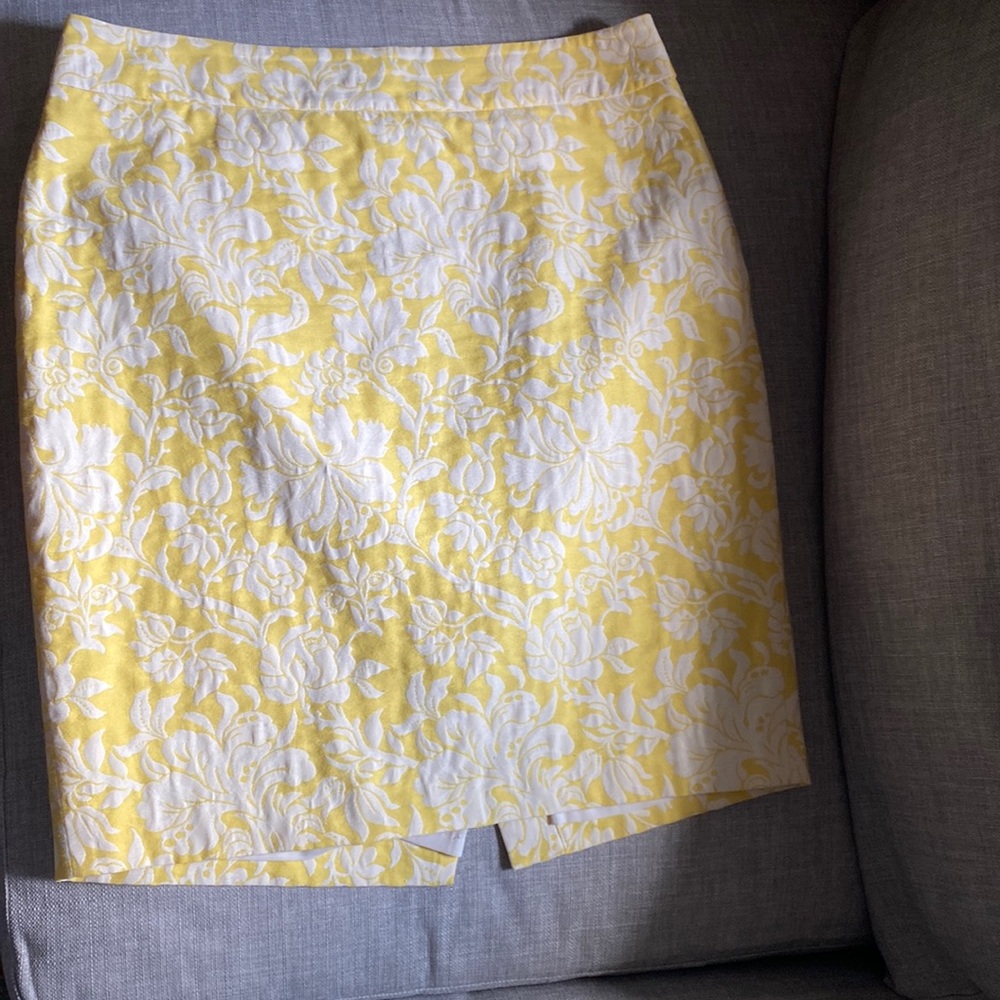 Ann Taylor Yellow Pencil Skirt